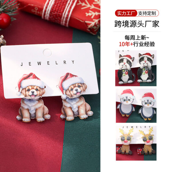 Wholesale Christmas Acrylic Earrings