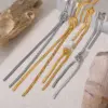 Wholesale Ion Plating (IP) 18K Gold Plated Knot 304 Stainless Steel Elegant Streetwear Waterproof Non Tarnish Earrings Necklace