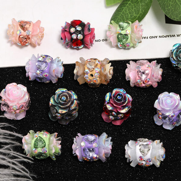 Wholesale Love Water Diamond Rose Beads