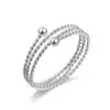 Wholesale Real Gold Plated 201 Stainless Steel PVD Coated Solid Color Waterproof Non Tarnish Simple Style Open Ring For Women'S