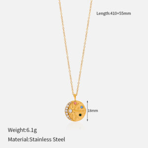 13#Eight-pointed star necklace