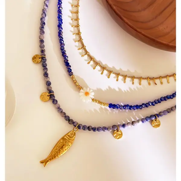 316 Stainless Steel Pentagram Geometric PVD Coated Rhinestones Real Gold Plated Simple Style Commute Waterproof Non Tarnish Surgical Steel Inlay Cable Chain Lobster Trigger Clasp Closure Gold Pendant Necklace