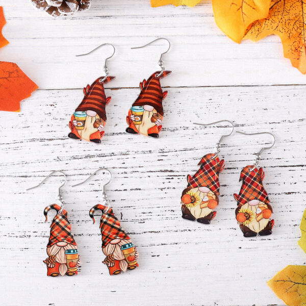 Wholesale Thanksgiving Harvest Festival Acrylic Earrings