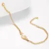 Wholesale PVD Coated 18K Gold Real Gold Plated Star Moon 201 Stainless Steel Fashion Waterproof Non Tarnish 201 Stainless Steel Bracelets