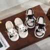 Wholesale 2024 cross-border hot cow linen slippers home thick bottom Amazon SHEIN tiktok temu delivery
