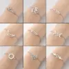 PVD Coated Real Gold Plated Star Moon Stainless Steel Fashion Waterproof Non Tarnish Bracelets