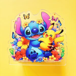 B268-stitch and pikachu pen holder