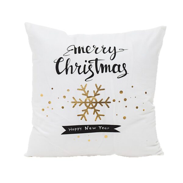 Wholesale Christmas atmosphere gold-stamping festive pillowcase