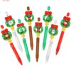 Wholesale 4-piece Christmas series beaded gel pen