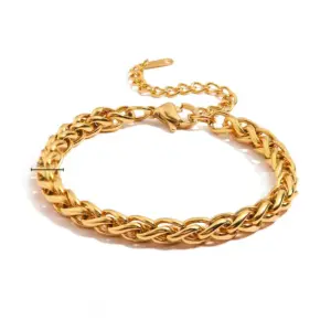S0203-Keel Chain-Bracelet- Gold