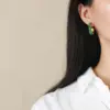 Wholesale Fashion U Shape Plating Inlay 201 Stainless Steel Zircon Stainless Steel Earrings