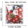 Wholesale Colorful LED strip embroidered fabric patches Christmas patches