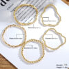 Wholesale TEMU hot selling bracelet cross-border simple round bead bracelet gold retro American CCB elastic beaded bracelet bracelet