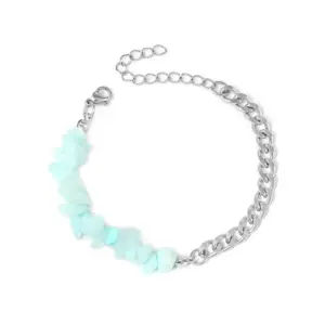 Aqua Blue Gravel / Silver