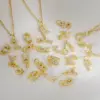 Wholesale Jewelry Basic Retro Classic Style Letter 304 Stainless Steel Copper Pendant Necklace