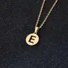 Wholesale Jewelry Simple Style Letter Stainless Steel 18K Gold Plated Plating Necklace