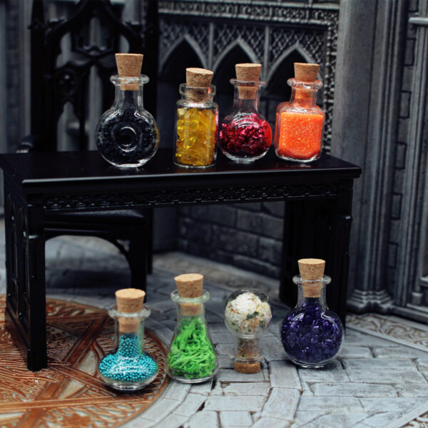Wholesale Dollhouse1:12 Doll House Simulation Potion Ore Bottle Potion Halloween Decoration Model Holiday Accessories