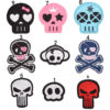 Wholesale Embroidery Cloth Sticker Skull Letter Patch Computer Embroidery Label Seal Factory Direct Supply Clothing Accessories Cloth Label Badge