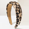 oly-c46de4a29cb6d9a6916b95b40a1f3134 Wholesale Retro leopard print textured headband, printed velvet wide-brimmed Hong Kong style hair accessory.