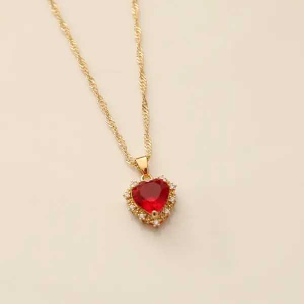 Wholesale Alloy Heart Copper Necklaces
