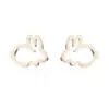 PVD Coated 18K Gold Real Gold Plated Rabbit Animal 304 Stainless Steel Japanese Style Waterproof Non Tarnish Ear Studs
