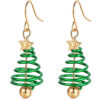 Wholesale Spiral Christmas Tree Bell Earrings