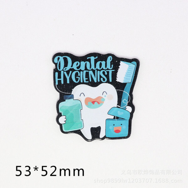 Wholesale New loose powder cross-border cartoon letter cat love bag jewelry acrylic pin DIY patch accessories