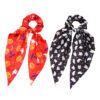 Wholesale Halloween Hair Accessories Ghost Bat Streamer Scrunchie Pumpkin Hair Tie Party Costume Fabric Headband Hair Tie