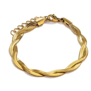 Double Woven Gold-Bracelets