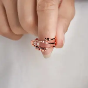 Lucky Beads Anxiety Ring 6 / Adjustable Opening