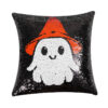 Wholesale Halloween Pillow Sequin Ghost Reversible Pillow Cushion Cover Can Be Sofa Pillow Cover