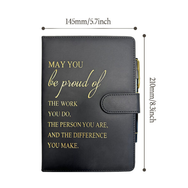 Wholesale Cross-Border Notebook Spot Wholesale Amazon Leather-Covered Plan Hand Ledger Temu Incentive Magnetic Buckle Notepad Customization