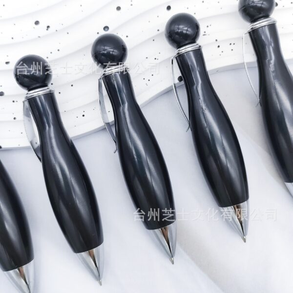 Wholesale Multicolor Bowling Ballpoint Pen Cute Spot Print Flower Film Chubby Pen