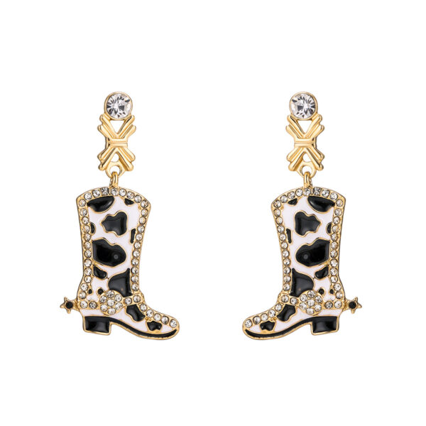 oly-c4c1668202af4f9412900148307dbb3b Wholesale 4pcs Oil Drop Earrings Women's Western-style Cowboy Earrings