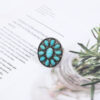 Wholesale Bohemian vintage personalized turquoise ring fashion ladies jewelry ring jewelry