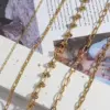 Wholesale PVD Coated Real Gold Plated 18K Gold Geometric 304 Stainless Steel Fashion Waterproof Non Tarnish 304 Stainless Steel Necklace
