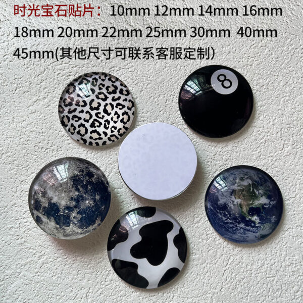 Wholesale Cartoon Stitch Star Baby Time Gem Glass Patch Pendant Accessories Refrigerator Mobile Phone Airbag Bracket