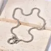 Wholesale PVD Coated Real Gold Plated 18K Solid Color 304 Stainless Steel Titanium Classic Style Waterproof Non Tarnish Pendant Necklace