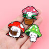 oly-c4d73f36648ab501e6b3a64ec226c5c1 Wholesale Mushroom brooch cartoon metal badge accessory