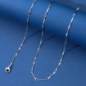 2.0mm Handmade Stick Chain (steel Color) / Length: 45+5CM