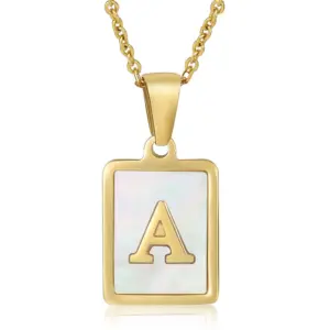 A Letter Gold Necklace