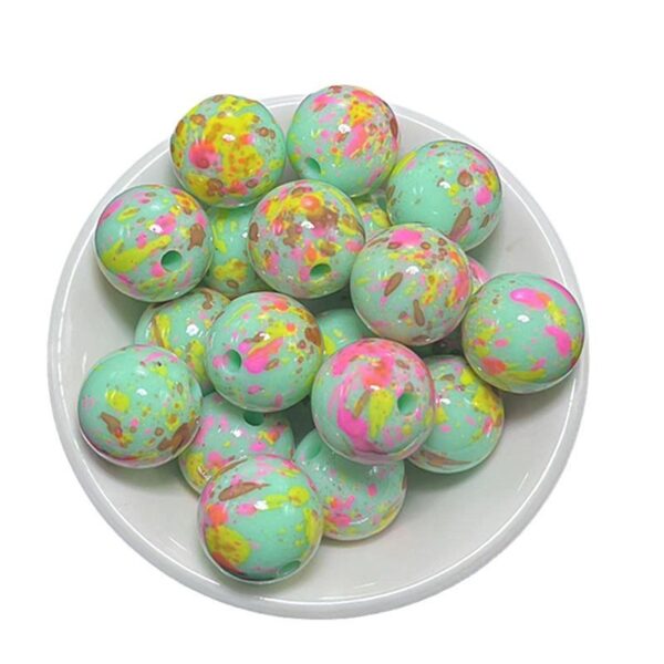 Wholesale Spot 16mm Acrylic Painted Straight Hole Beads DIY Jewelry Mobile Phone Chain Beads Pen and Other Material Accessories