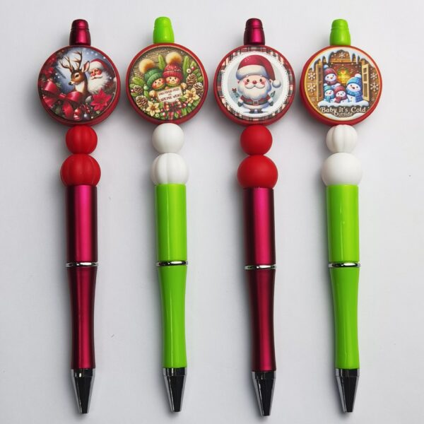 oly-c4e1eeb9b1d58f4f28ea64916f9c363c Wholesale Silicone Cute Cartoon Christmas Luminous Beads DIY Beads