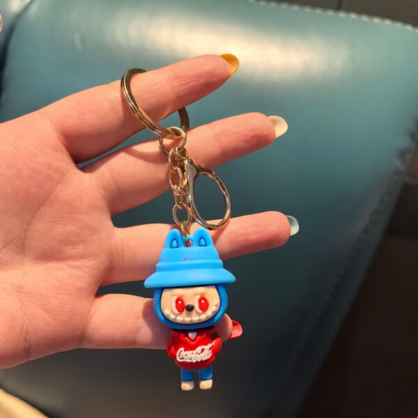 Wholesale Cross-Border Creative Labubu Little Sheep Keychain Pendant Cute Cartoon Doll Bag Pendant Small Gift