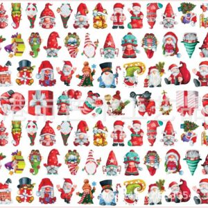 Wholesale Christmas gnome patch acrylic piece DIY accessories 2/4/6/8cm