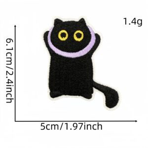 Black cat cloth patch 9 #