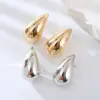 PVD Coated 14K Gold Plated Solid Color 304 Stainless Steel Vacation Waterproof Non Tarnish Ear Studs