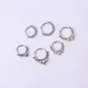 Wholesale 316L Stainless Steel Zircon Geometric Waterproof Non Tarnish Surgical Steel Fashion Nose Ring For Unisex