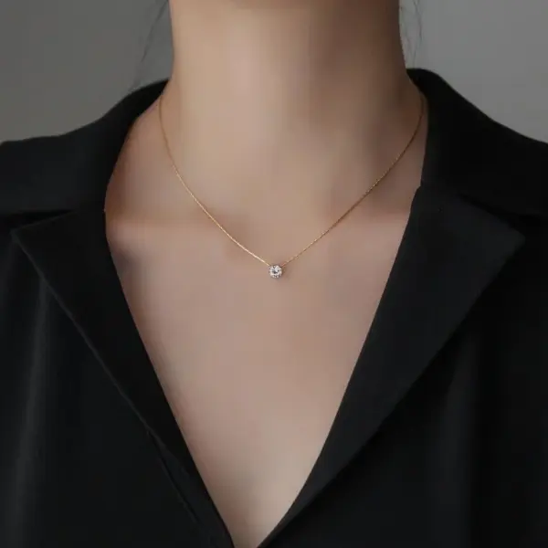 Wholesale Fashion Geometric Titanium Steel Plating Necklace 1 Piece