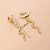 Wholesale 1 Pair Fashion Eye Plating 304 Stainless Steel Stainless Steel Earrings